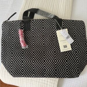 Liverpool Jeans Company Black & White Geometric Tote